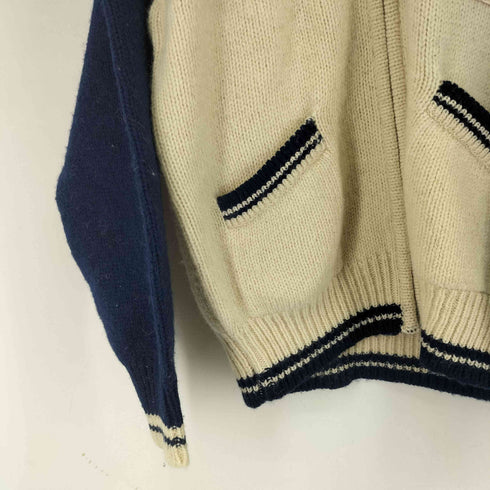 ファーストダウン FIRST DOWN ジップアップカウチンニットカーディガン メンズ import:L